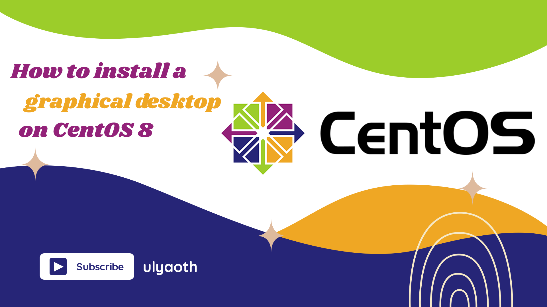 How to install a graphical desktop on CentOS 8 - Ulyaoth